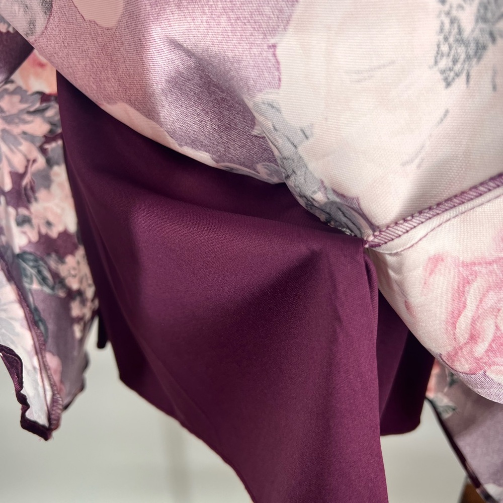 EUC City Triangles Floral Print Mini Skirt - Picture 7 of 9